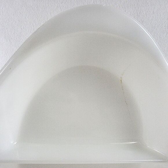 Rare Glasbake Vintage Snowflake separated milk glass Dish White - Picture 9 of 12